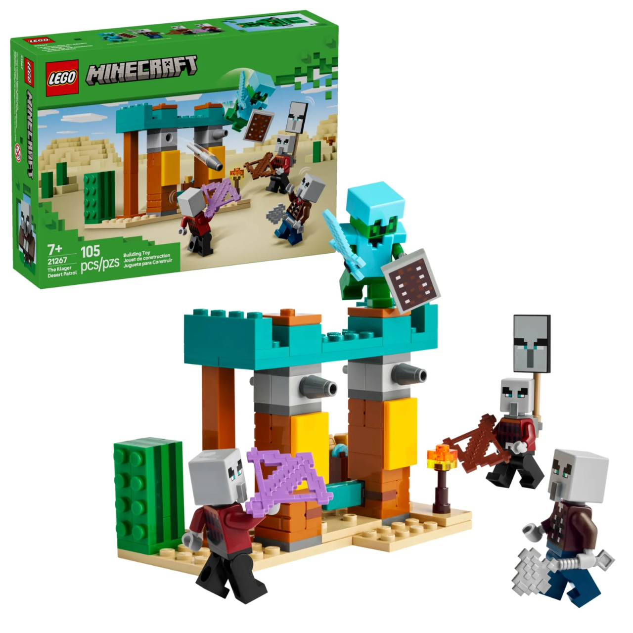 A Patrulha do Deserto de Illager Lego Minecraft A Patrulha do Deserto de Illager Lego Minecraft