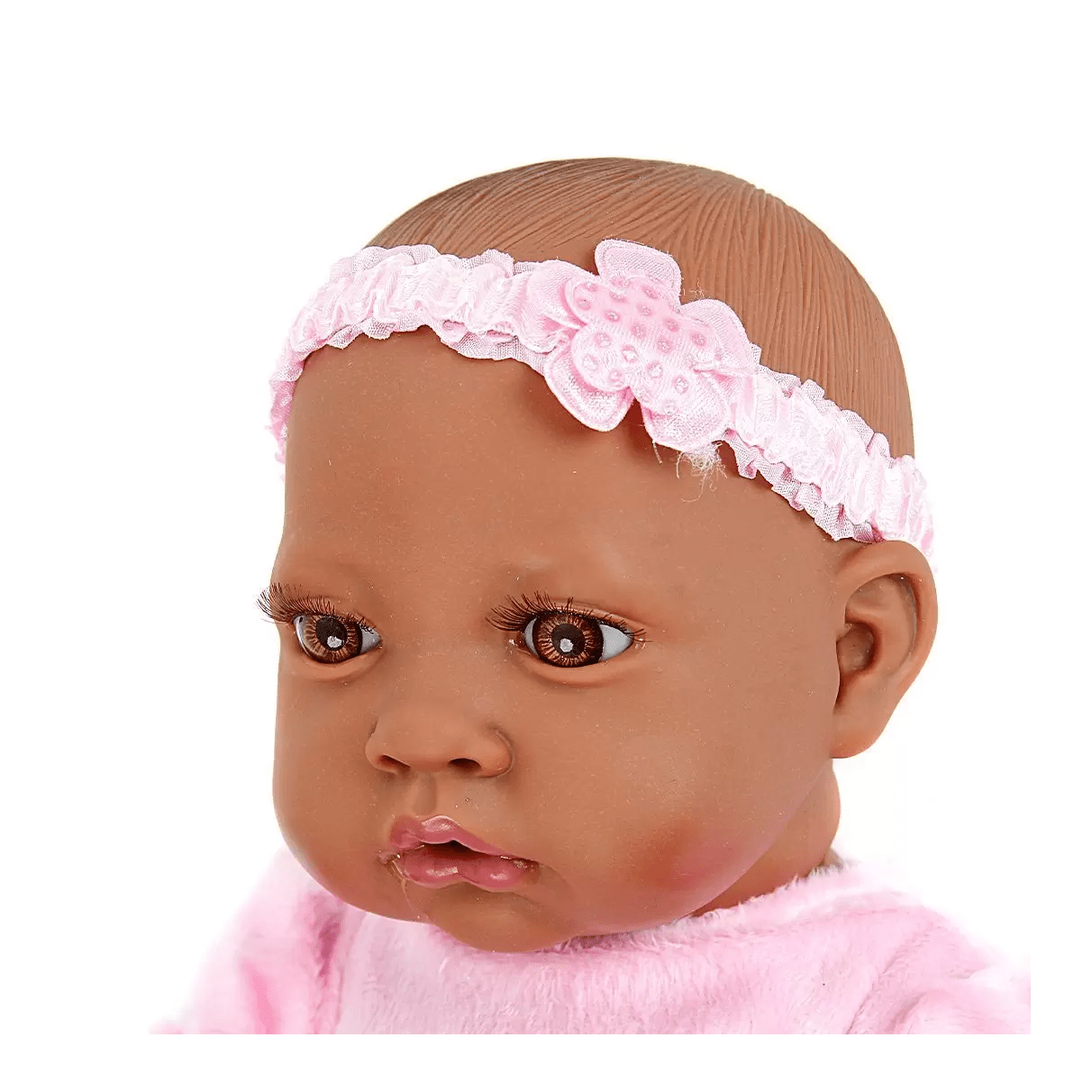 Boneca Bebê Reborn Miya Roupinha Azul Cotiplás - Fátima Criança
