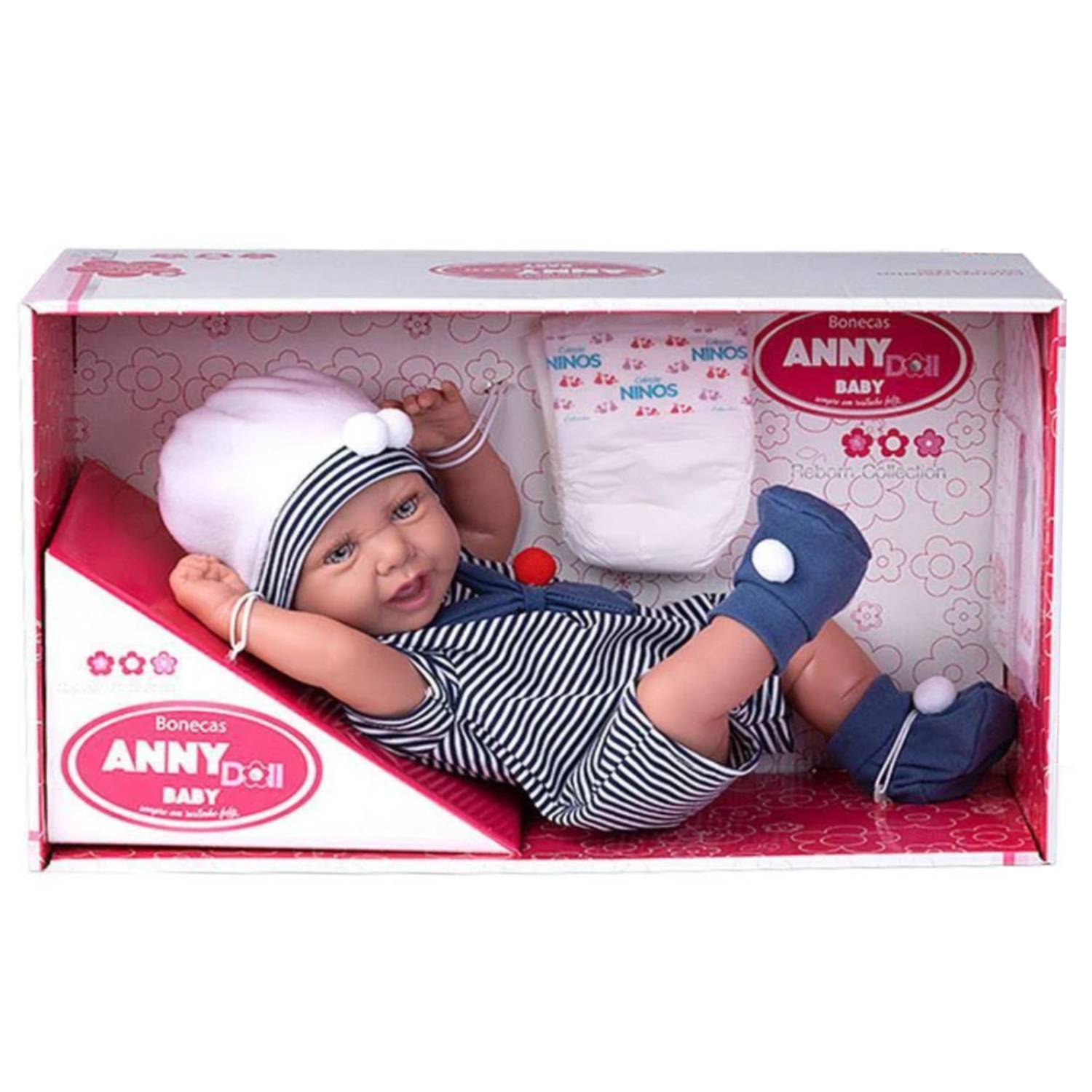 Anny Doll Baby Reborn Menino Marinheiro Cotiplás - Fátima Criança