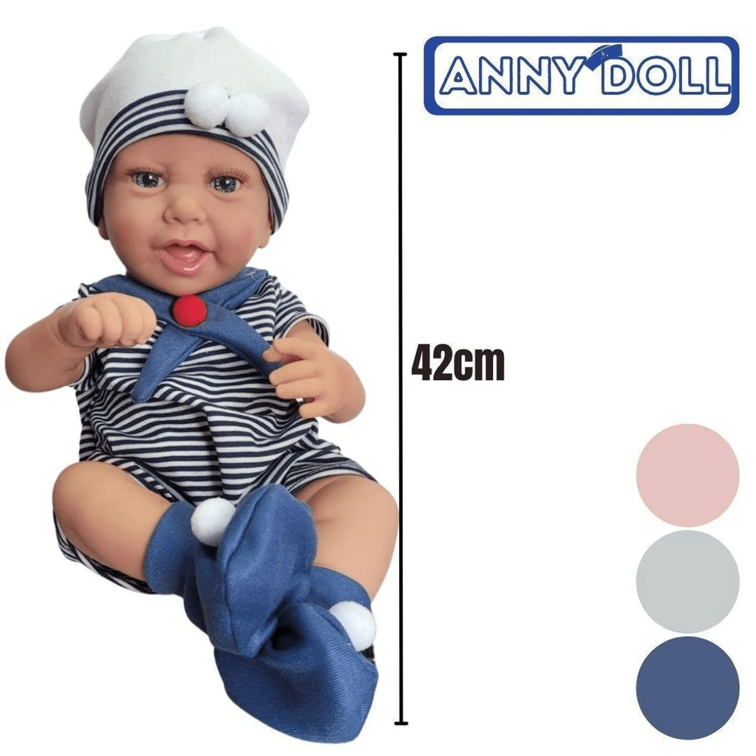 Boneca Anny Doll Baby Reborn Menina Cotiplás - Fátima Criança