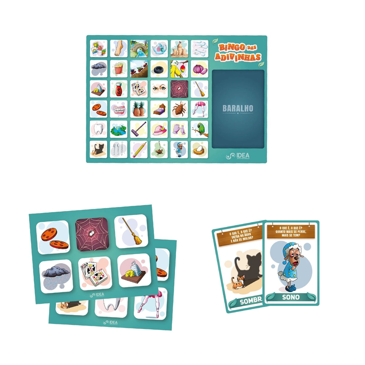 Jogo Educativo Bingo Letras C/ 32 Palavras Infantil