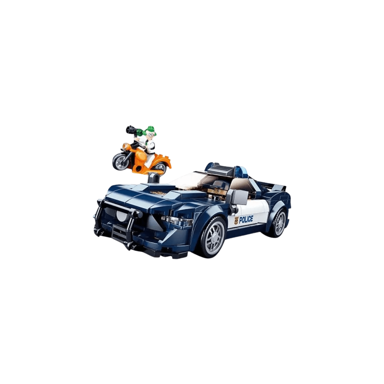 Blocos de Montar Carro de Polícia Cubic Multikids Blocos de Montar Carro de Polícia Cubic Multikids