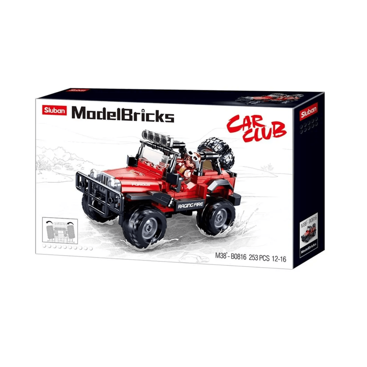 Blocos de Montar Jipe Off-Road Cubic Multikids Blocos de Montar Jipe Off-Road Cubic Multikids