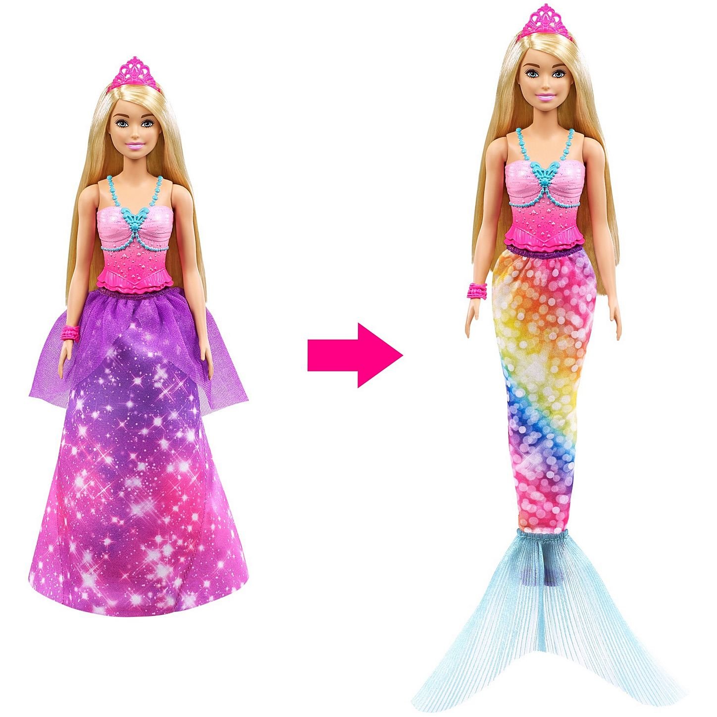 Jogos com a boneca sereia! Série infantil das bonecas Barbie