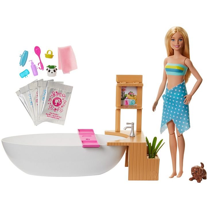 Boneca Barbie Banho de Espuma Mattel
