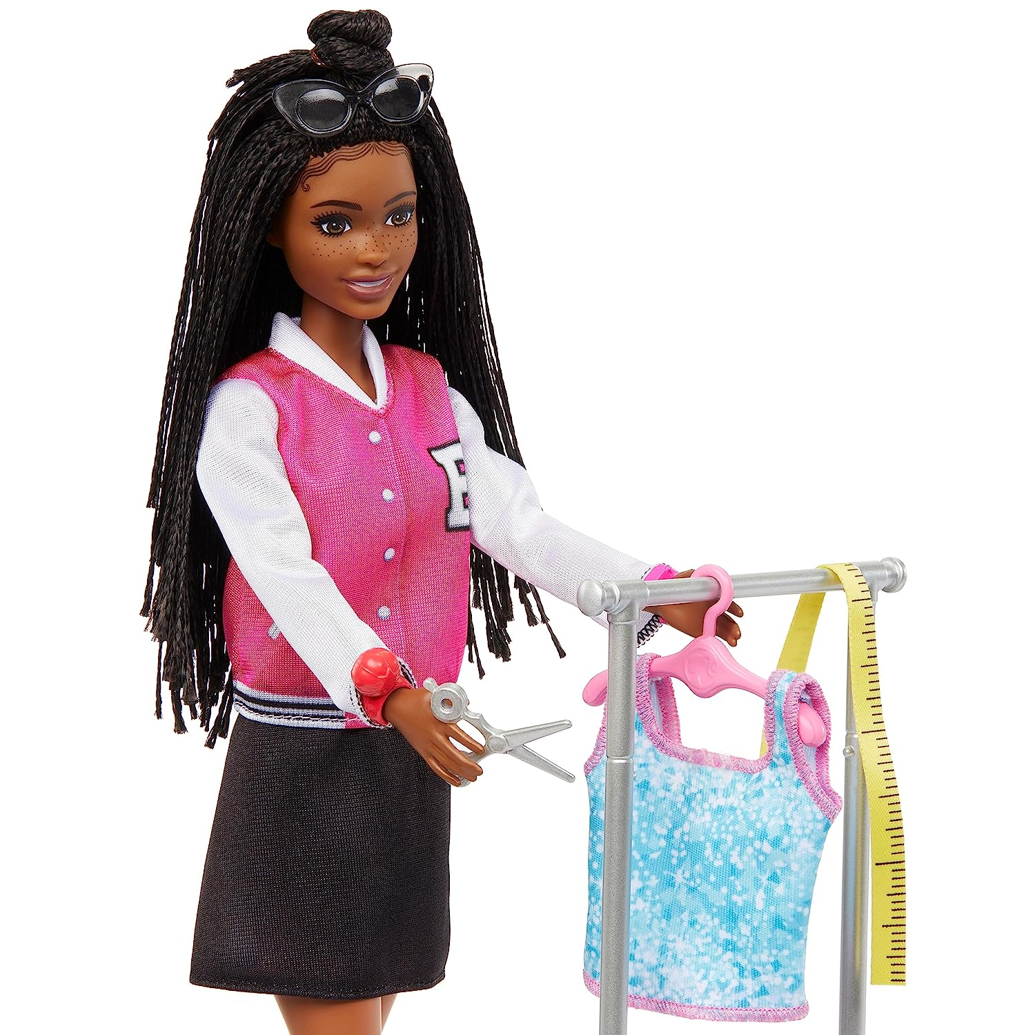 Promoção Kit Para Boneca Barbie Vestido Sapato Bolsa Cabide