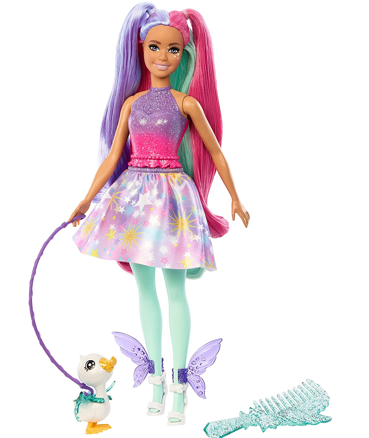 Boneca Barbie com Vestido de Conto de Fadas um Toque de Mági - Fátima  Criança