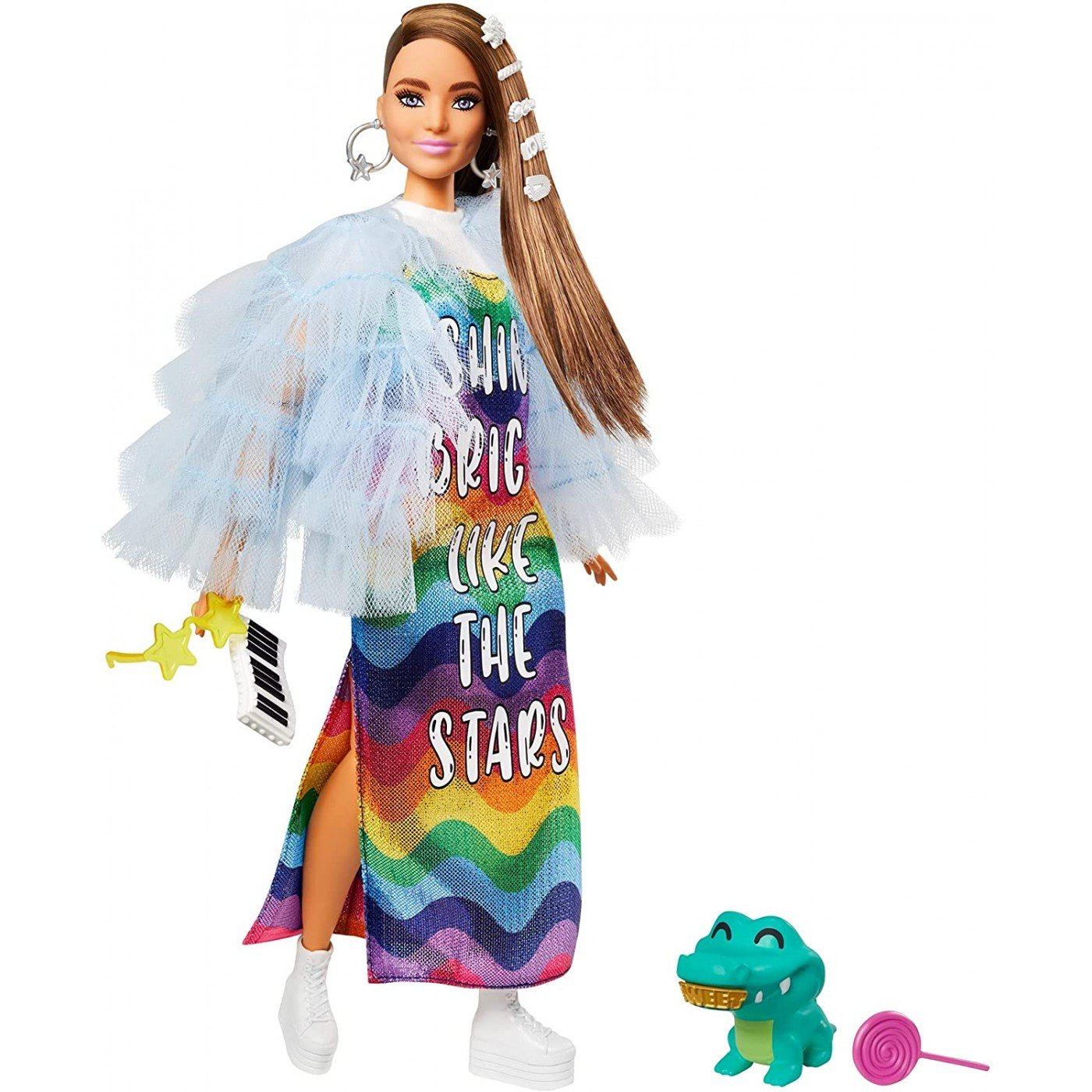 Look Roupa Boneca Barbie Fashion Estilosa Menina Mattel