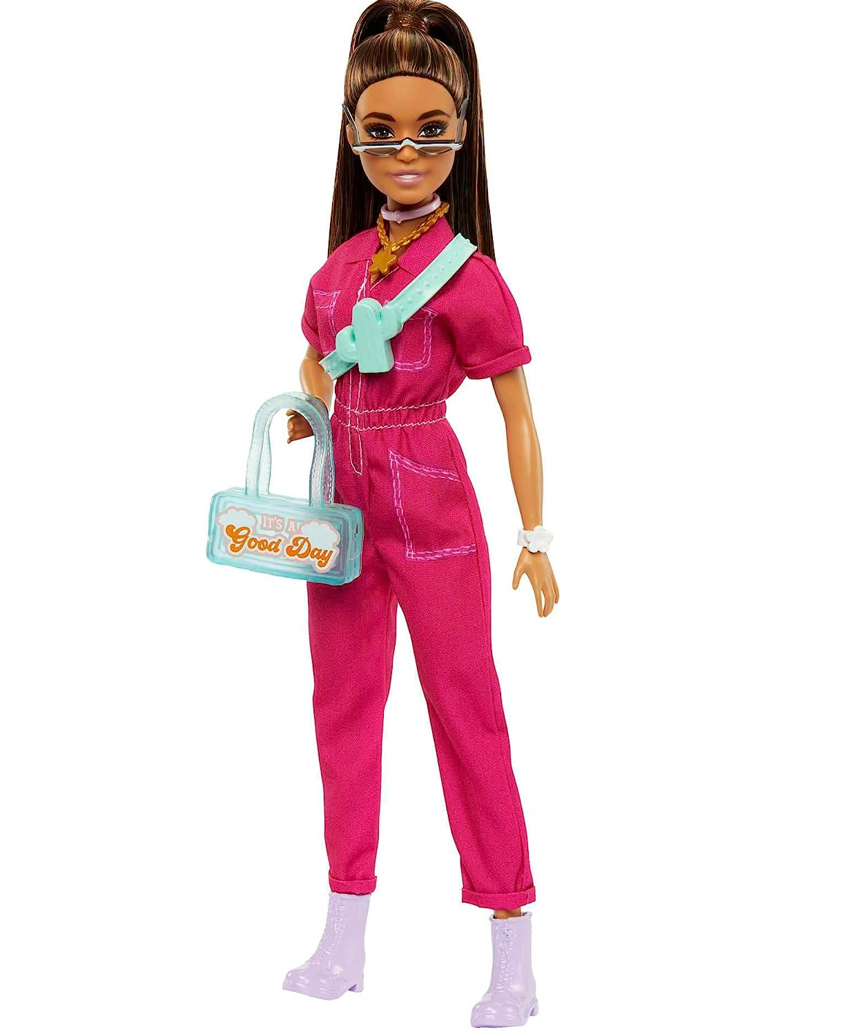 Barbie Ken Roupas e Acessórios Macacão Verde Saia Pink HJT40 Mattel