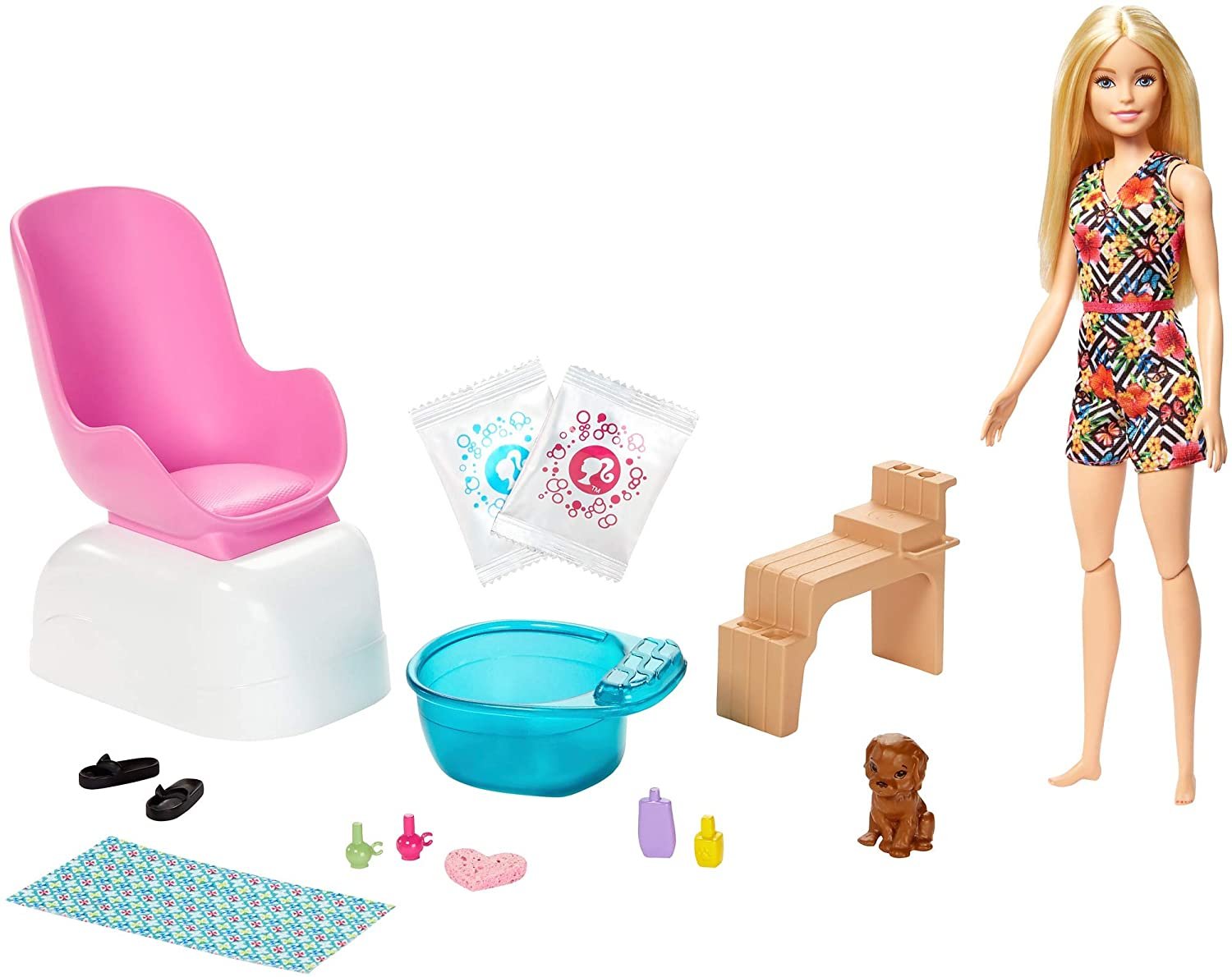 Boneca Barbie Salão de Manicure e Pedicure Mattel