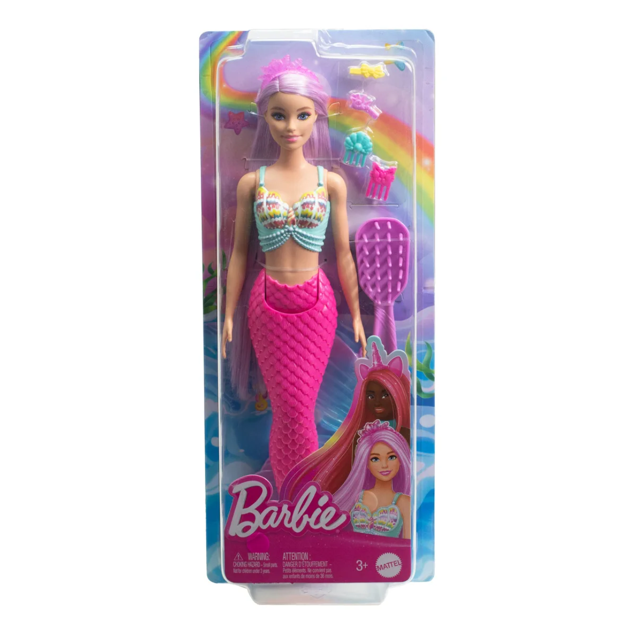 Boneca Barbie Sereia Cabelos Longos Lilás Mattel Boneca Barbie Sereia Cabelos Longos Lilás Mattel