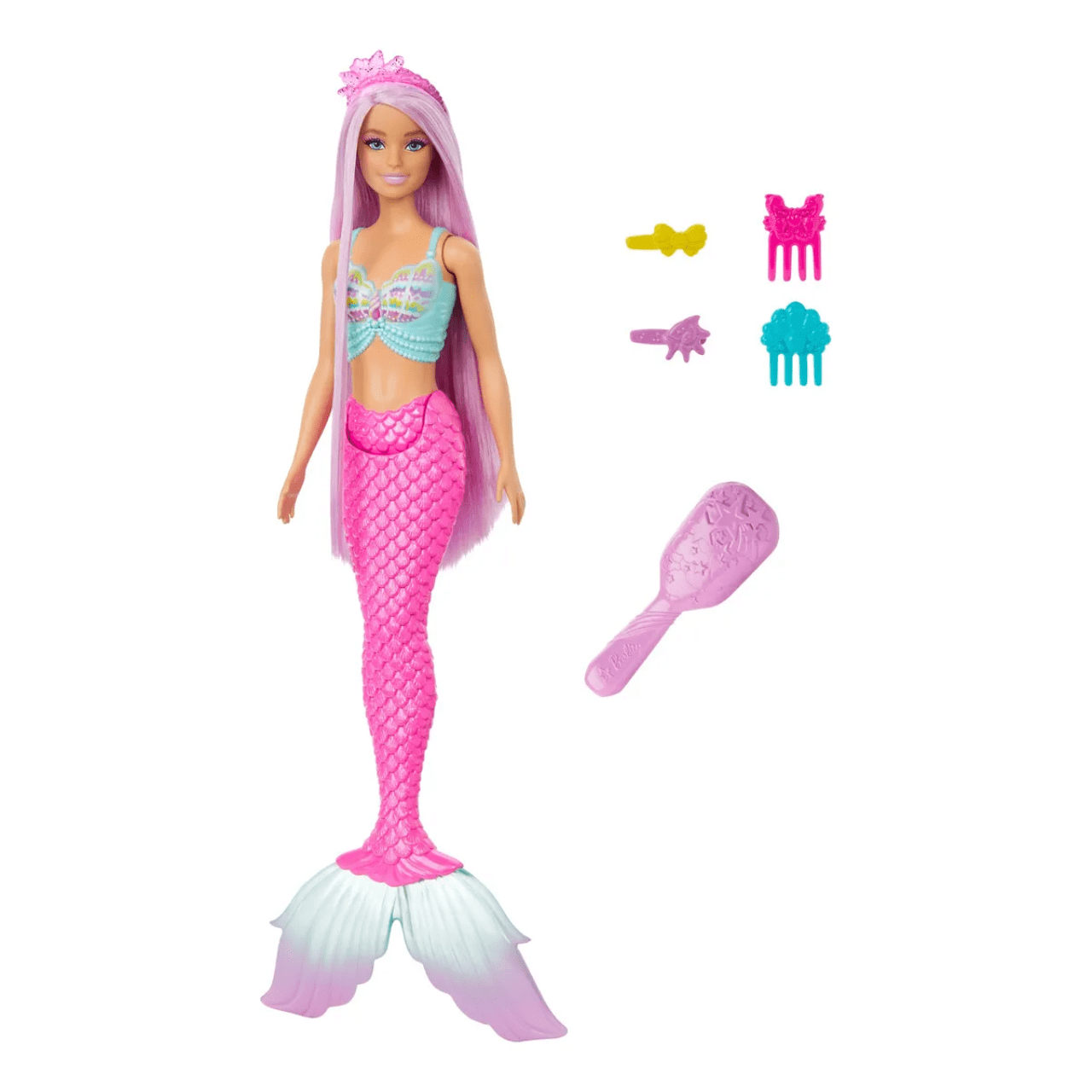 Boneca Barbie Sereia Cabelos Longos Lilás Mattel Boneca Barbie Sereia Cabelos Longos Lilás Mattel