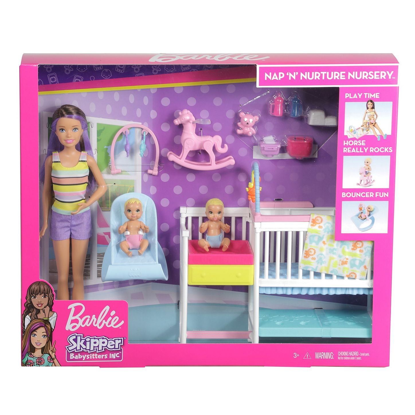 Conjunto Barbie Escola de Bebês Babá Mattel - Fátima Criança