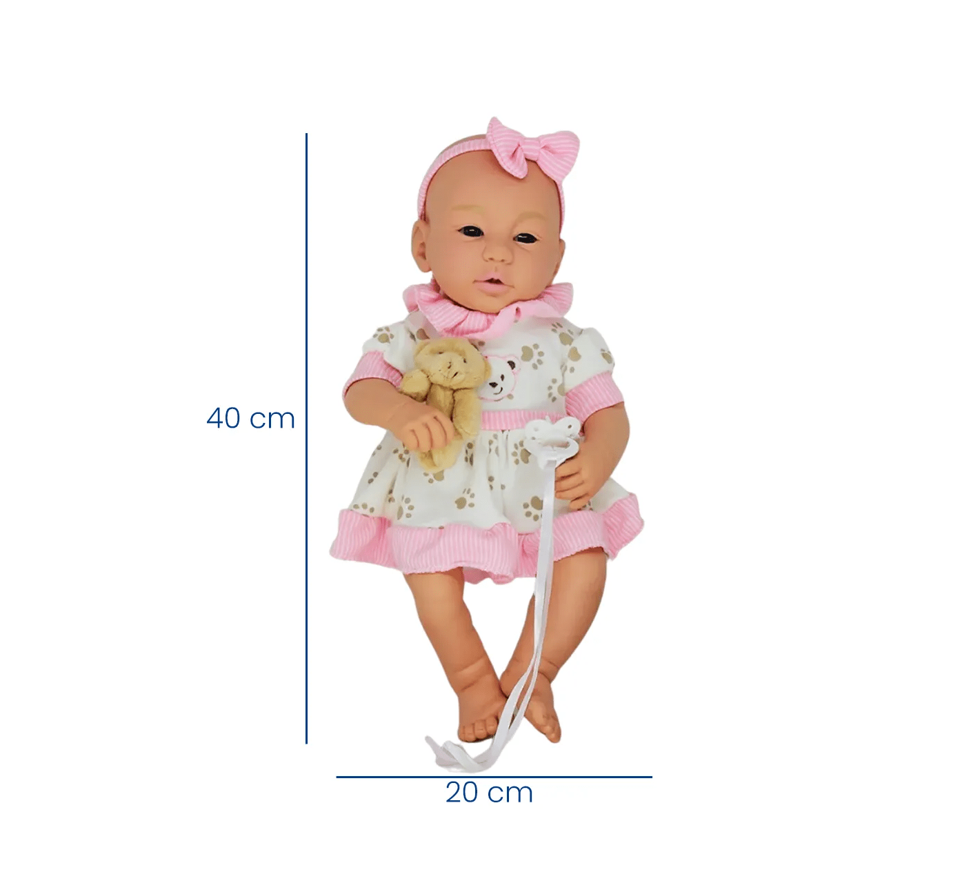 Boneca Bebê Reborn 40cm - Pronta Entrega - Produto No Brasil