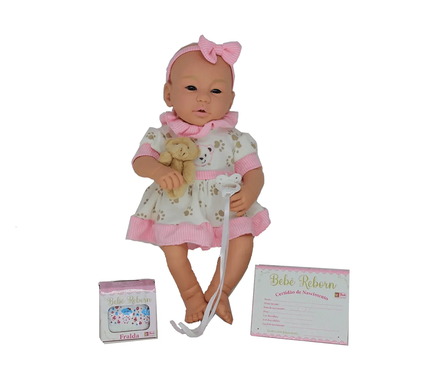 Boneca Bebê Reborn Menina 2031 - Brink Model na Americanas Empresas