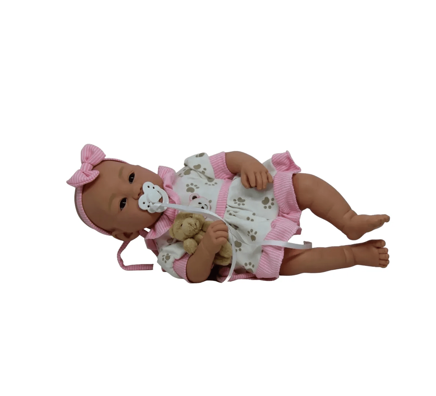 Boneca Bebê Reborn Mini Reborn Menina Babay Brink - Tem Tem