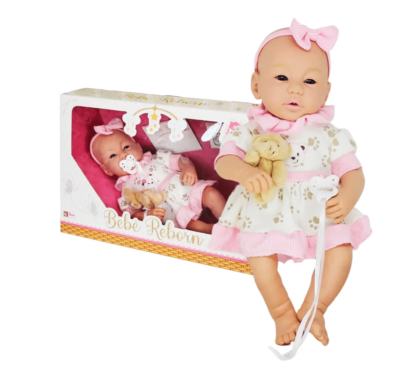 Boneca Bebê Reborn Menino Brink Model - Fátima Criança