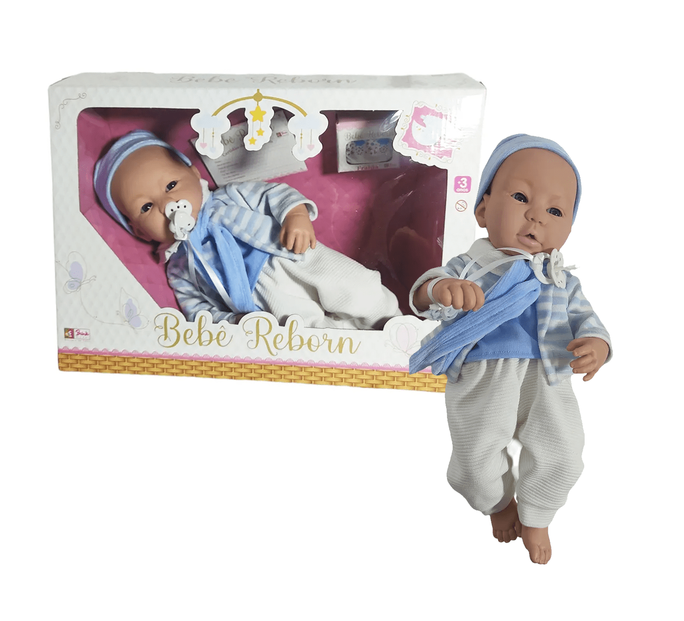 Anny Doll Baby Reborn Menino Marinheiro Cotiplás - Fátima Criança