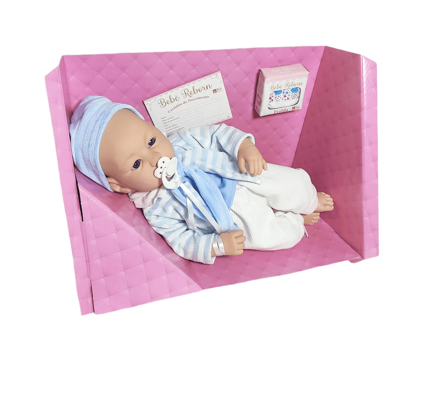 Boneca Bebê Reborn Menino Brink Model - Fátima Criança