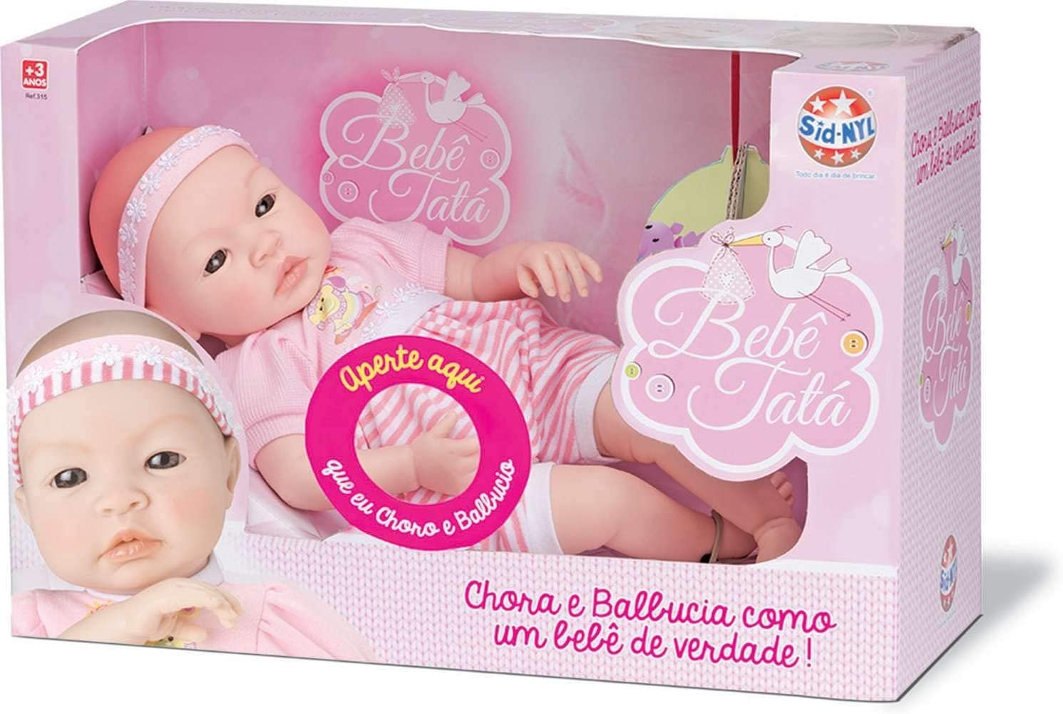 Boneca Bebe Reborn Miyo Menina Macia Roupa Rosa Fofinha