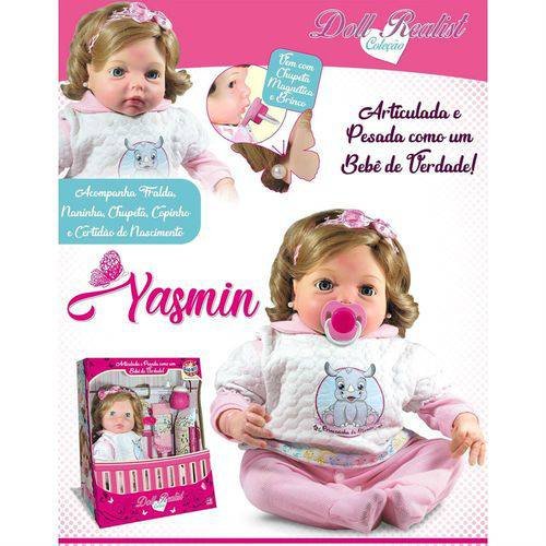 Boneca bebe reborn original yasmin baby dollls