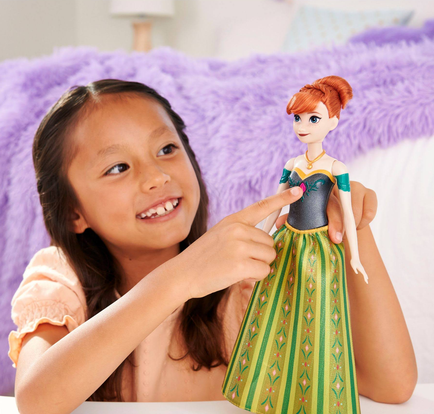 Boneca Frozen Anna Musical CJJ08 Mattel em Promoção é no Buscapé