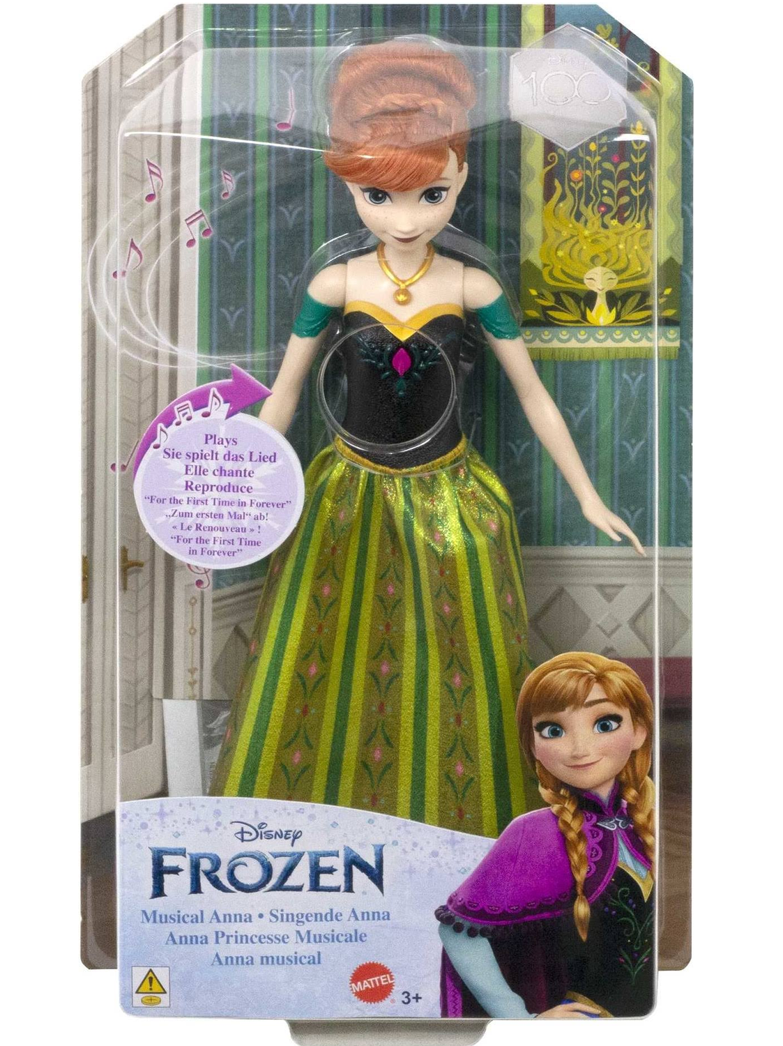 Boneca Anna Frozen 2 Disney - 30 Cm - Vestido Encantado