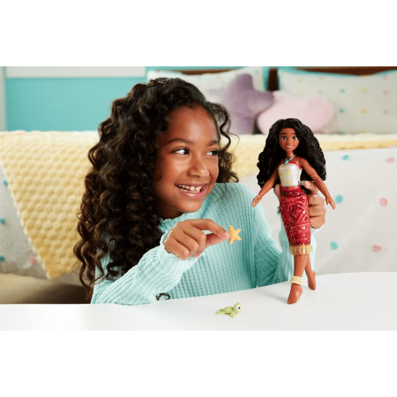 Boneca Disney Moana 2 Nadadora com Pet Color Change Mattel