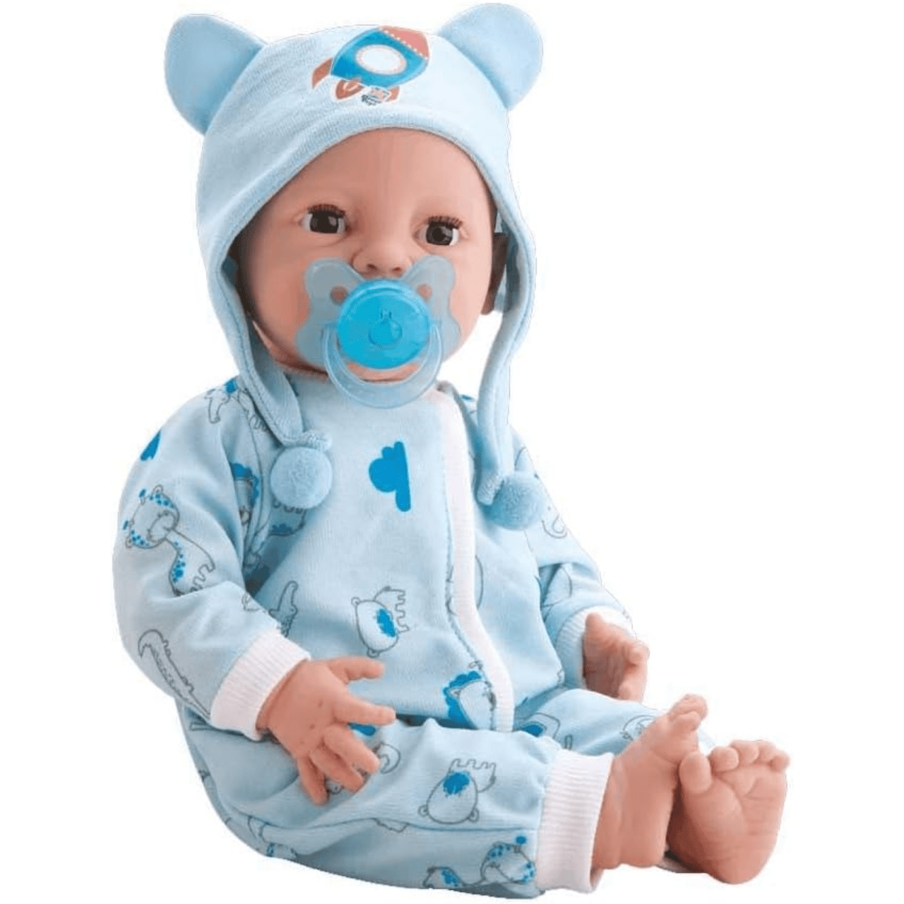 Boneca Diver New Born Brincando de Pijama Menino Divertoys Boneca Diver New Born Brincando de Pijama Menino Divertoys