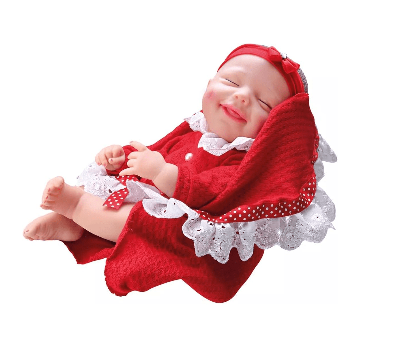 Boneca Bebê Reborn Miya com Tiara Cotiplás - Fátima Criança