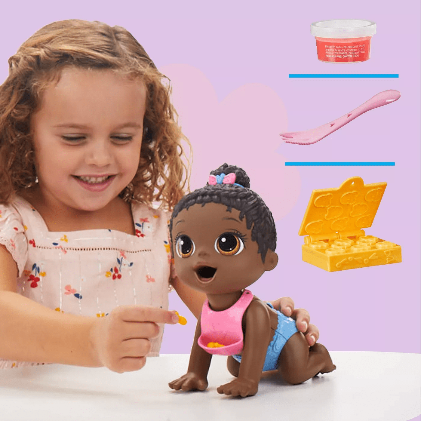 Boneca Hora da Papinha Negra Baby Alive Hasbro - Fátima Criança