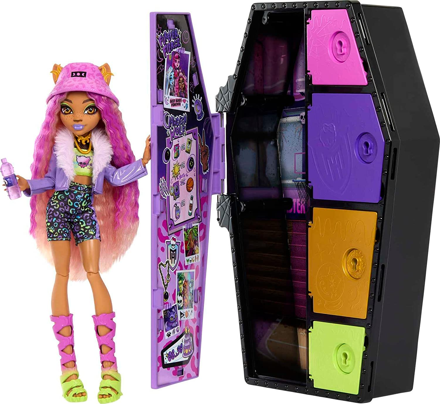 Boneca Monster High Clawdeen Wolf Skulltimates Secrets Mattel.