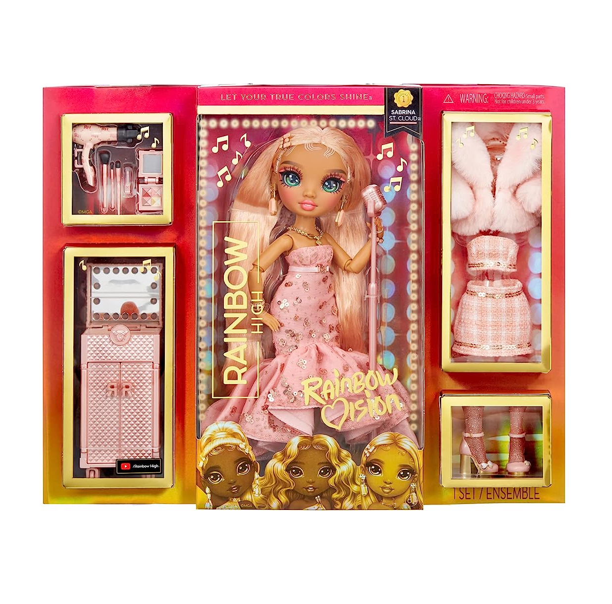 Boneca Barbie Fashionista com Estojo - Loira com Mecha Rosa