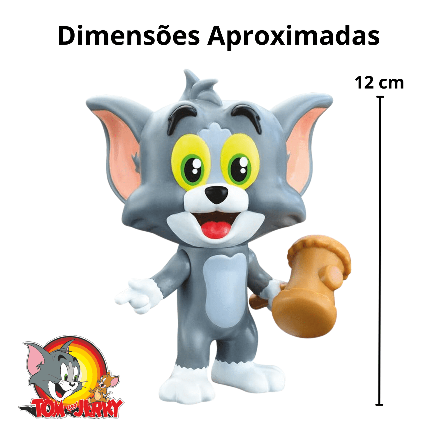 Boneco Tom 070 Tom e Jerry Fandom Box Lider - Fátima Criança