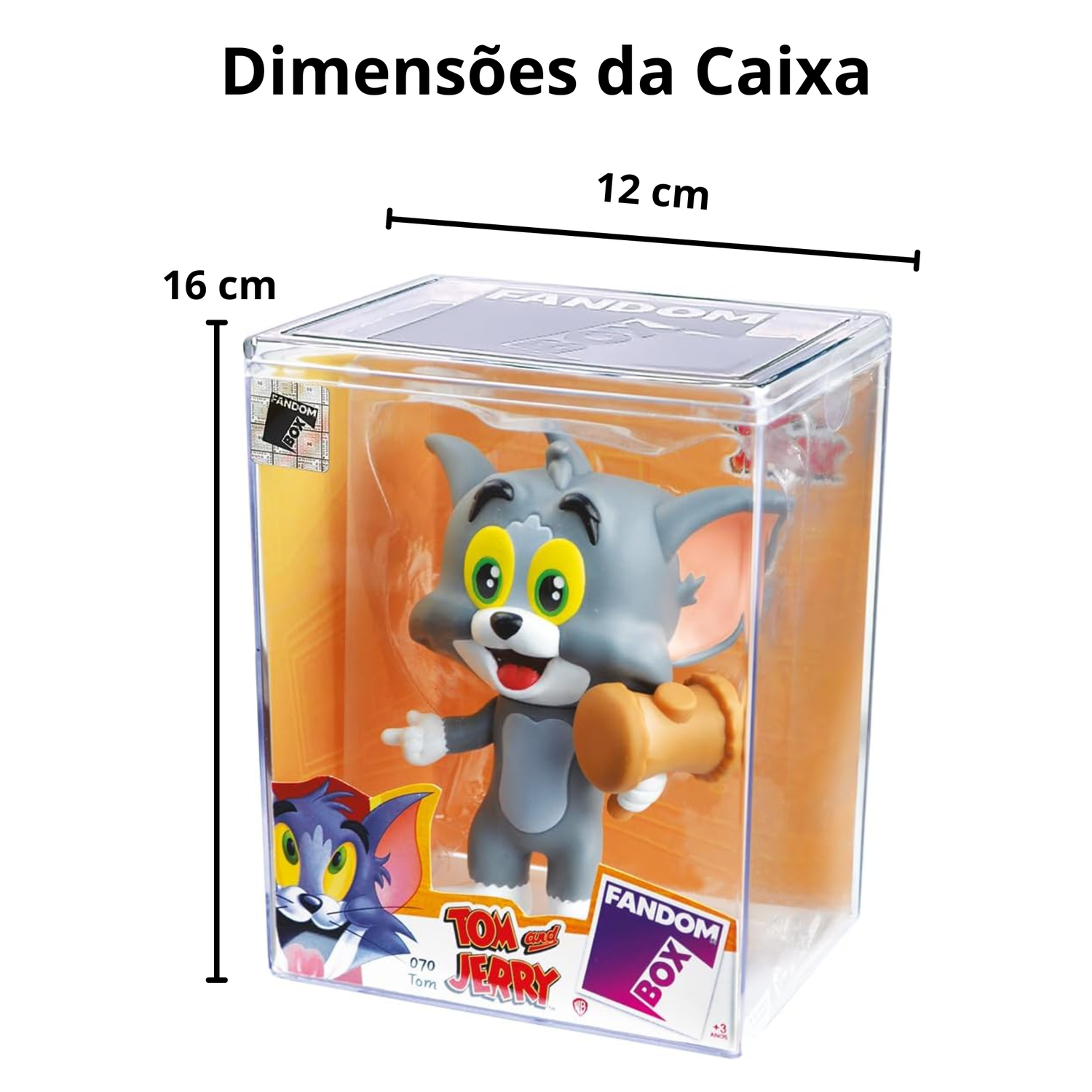 Boneco Tom 070 Tom e Jerry Fandom Box Lider - Fátima Criança