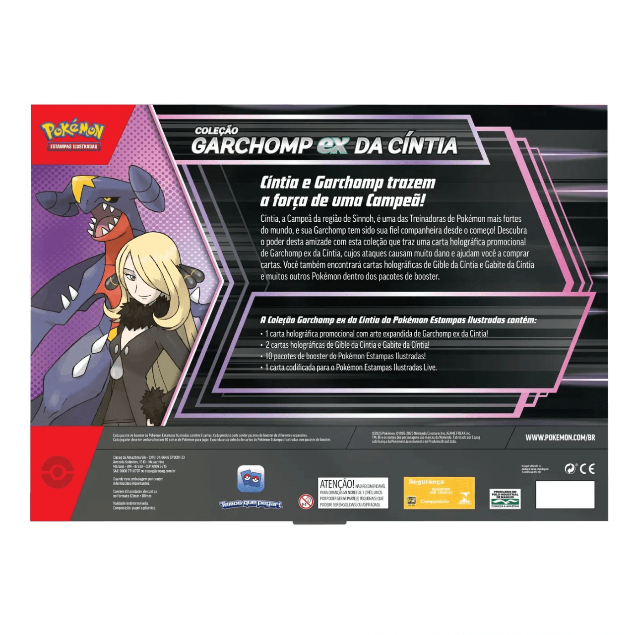 Box Pokémon Coleção Garchomp Ex Da Cíntia 63 Cartas Copag Box Pokémon Coleção Garchomp Ex Da Cíntia 63 Cartas Copag