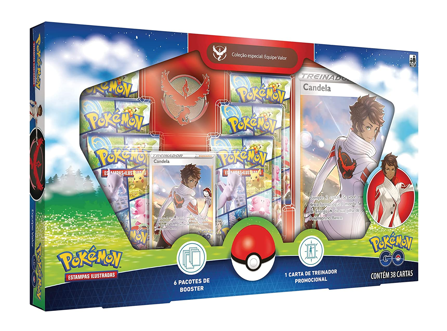 Jogo de Cartas Pokemon GO Box Especial Treinadores Valor Copag