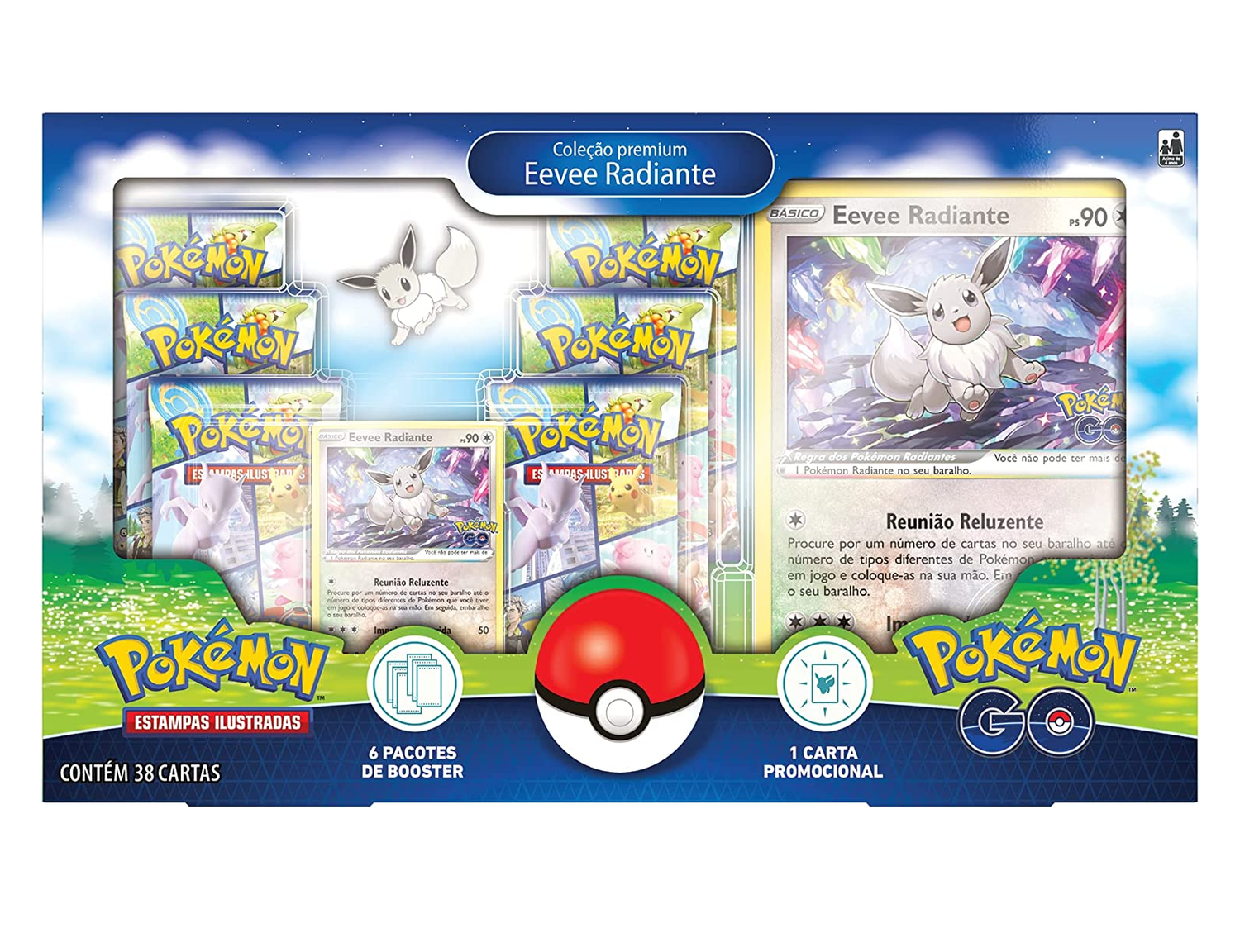 Kit 80 Energias Pokémon para jogar (10 de cada tipo)