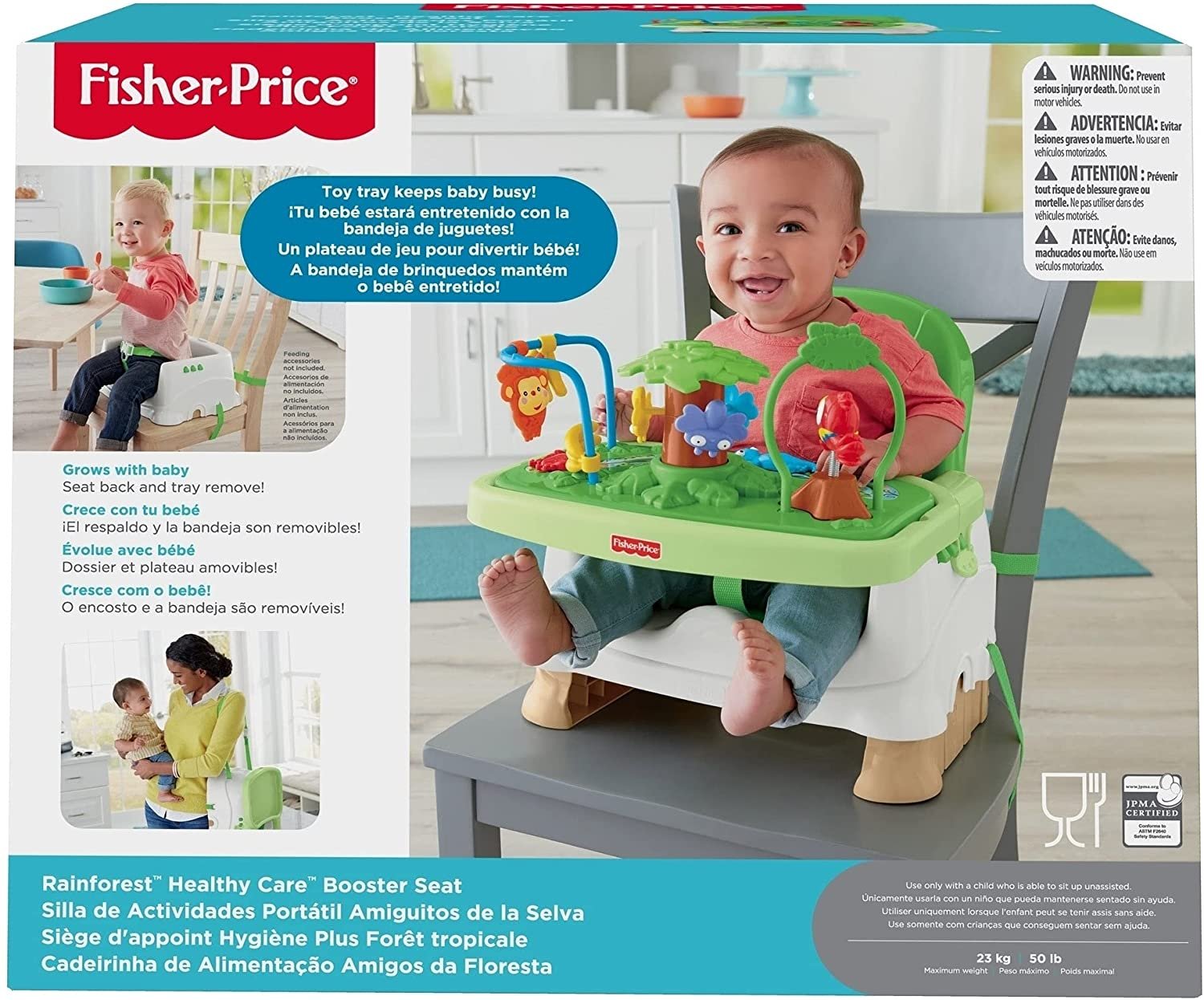 Fisher-Price Baby Cadeirinha para Bebês Alimentação Compacta e Portátil