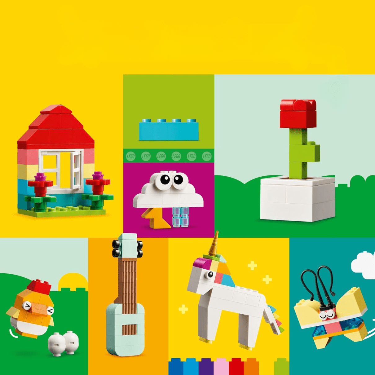 Caixa de Peças Criativas Vibrantes Lego Classic Caixa de Peças Criativas Vibrantes Lego Classic