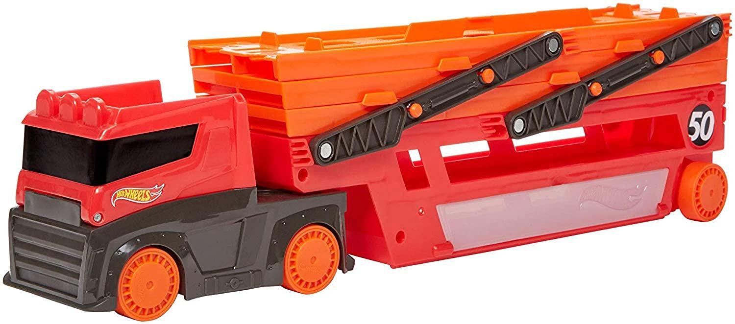 Caminhão Hot Wheels Mega Red Hauler Mattel