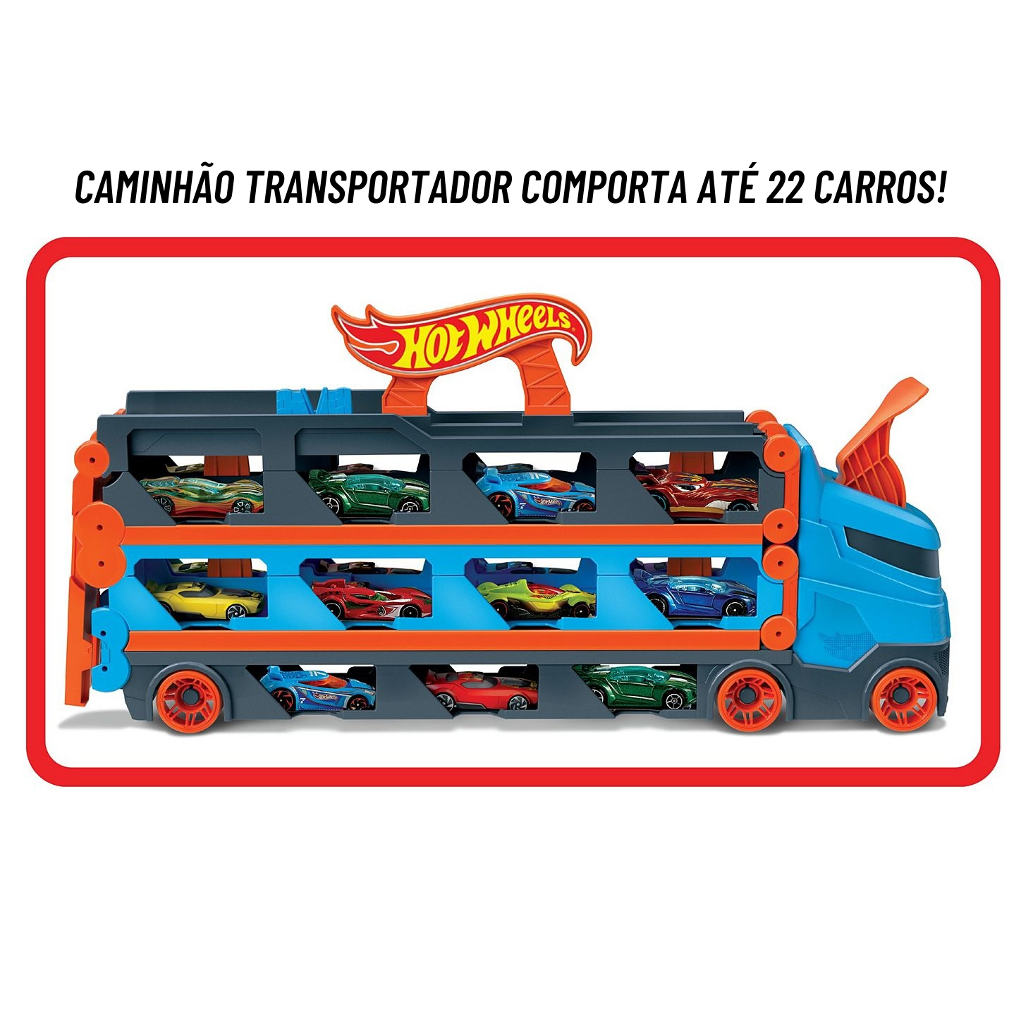 Caminhão Transportador e Pista de Corrida Speedway Hauler Hot Wheels Mattel  - Fátima Criança