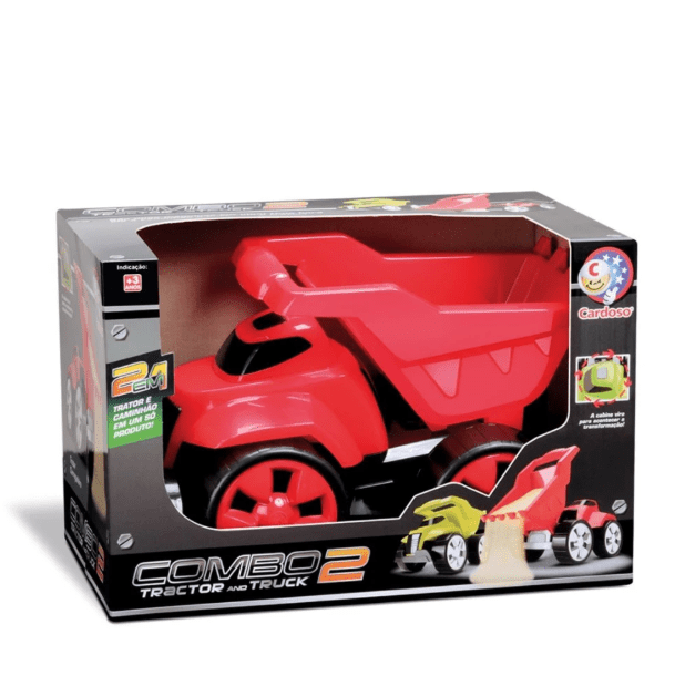 Mini Caminhão Infantil Construção 2 em 1 - Brinquedos Cardoso - Mix  Brinquedos