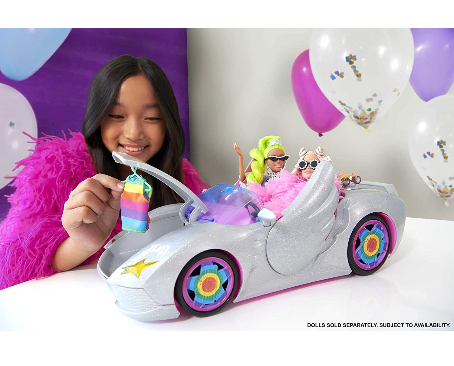 Carro Conversível com Boneca Barbie Mattel - Fátima Criança