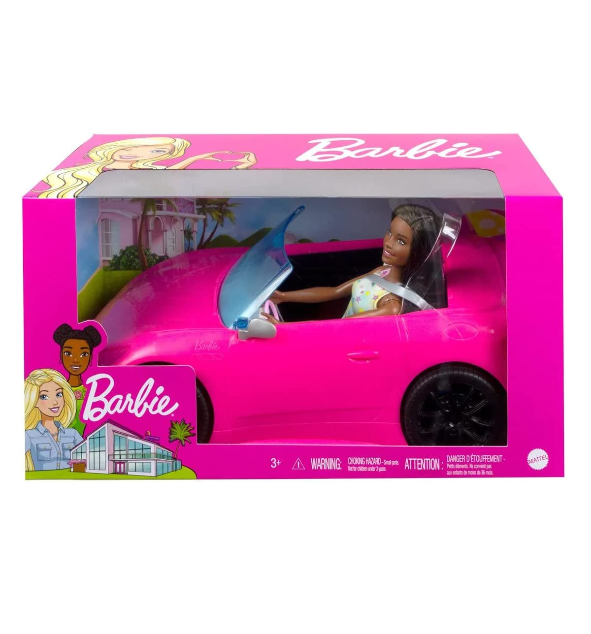 Carro Conversível com Boneca Barbie Mattel - Fátima Criança