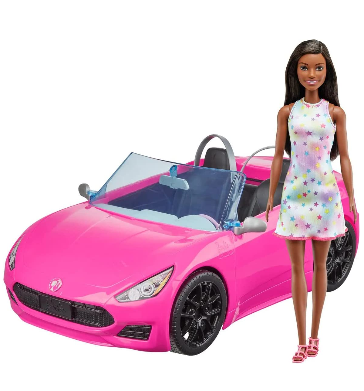 Carro da Barbie Rosa Conversível Para Boneca Barbie - Roma Brinquedos