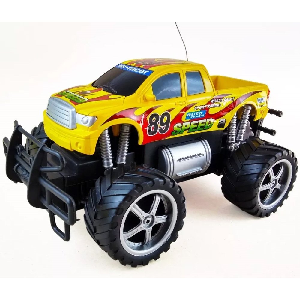 Carro de Controle Remoto Giant Four Wheeler PickUp Amarelo Cks