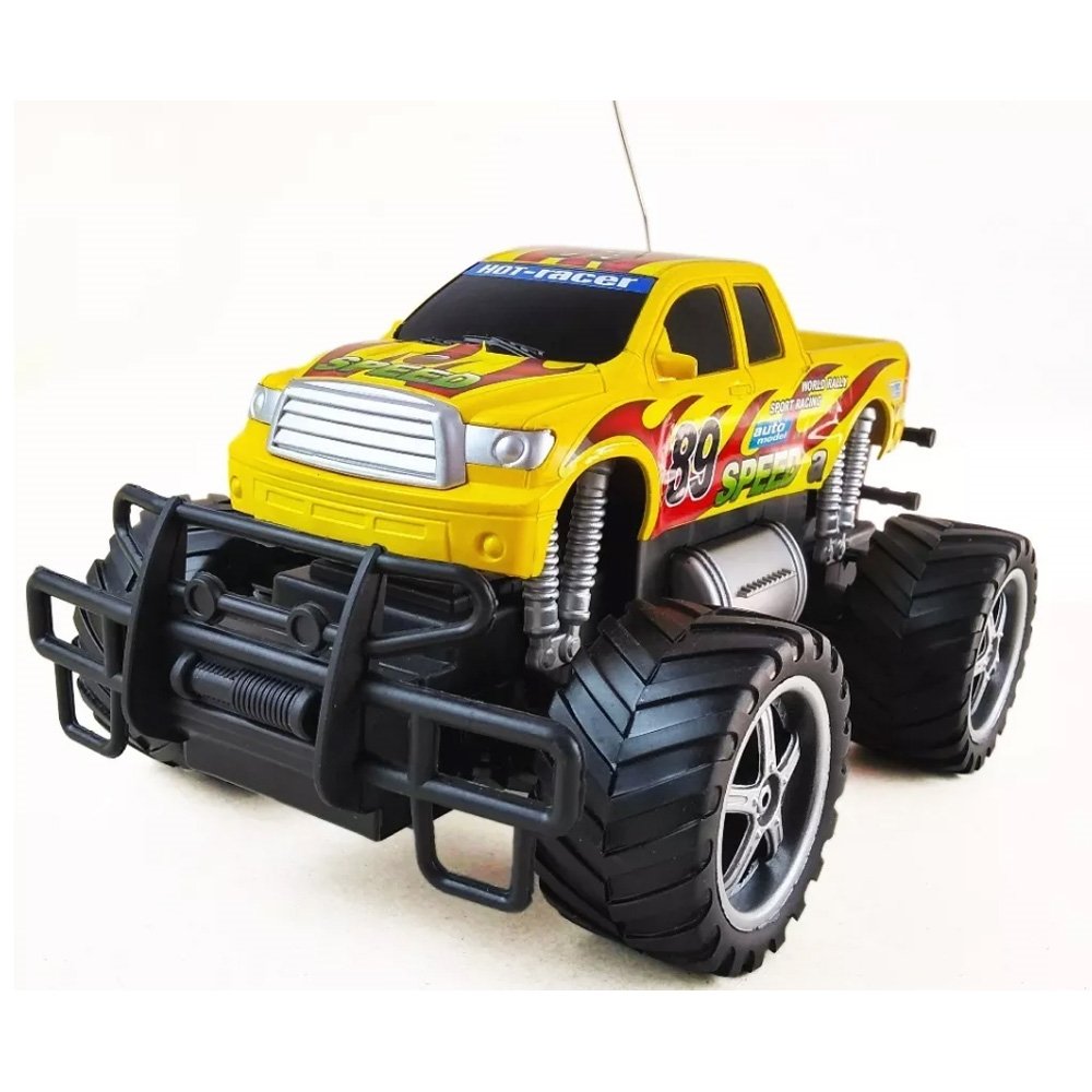 Carro de Controle Remoto Giant Four Wheeler PickUp Amarelo Cks - Fátima  Criança