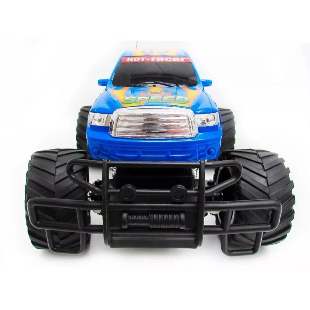 Carro Infantil De Controle Remoto Giant Four Wheeler Pickup Cor Azul