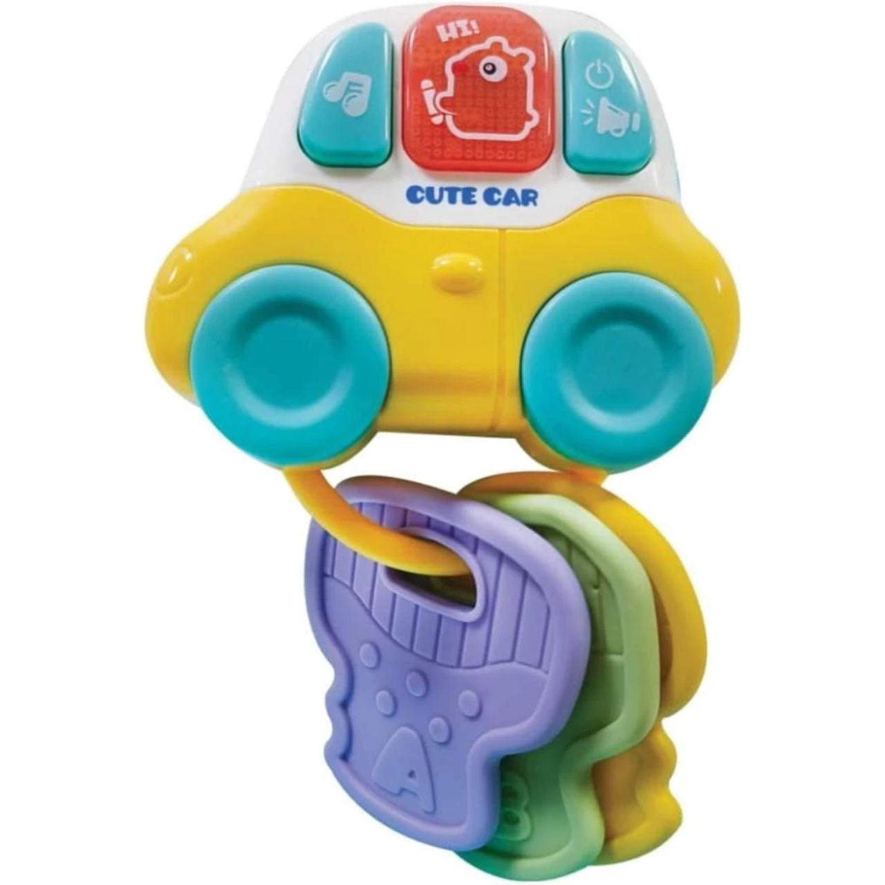 Chaveiro Baby Mordedor Carrinho com Luz e Som Polibrinq Chaveiro Baby Mordedor Carrinho com Luz e Som Polibrinq